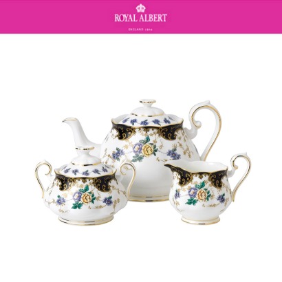 [해외] 로얄알버트 100주년 리프레시 100 Years 1910 Duchess 3-Piece Tea Set (1set / 5pc) 관부가세 포함