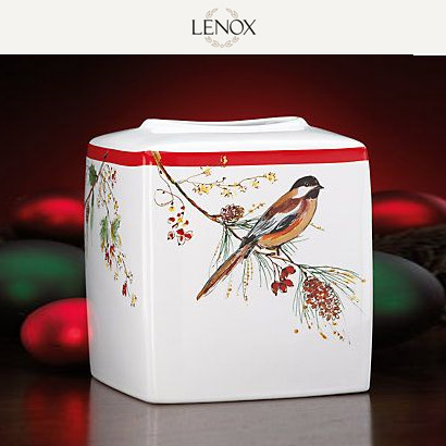 [해외][Lenox] Winter Song Tissue Holder by Lenox