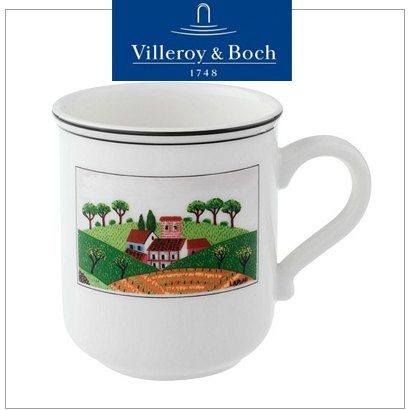 [해외][Villeroy&amp;Boch] 빌레로이앤보흐 Design Naif Mug No.5 Farmland 디자인나이프 (2pcs) (0.3L)