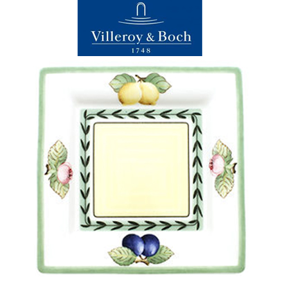[해외][Villeroy&amp;Boch] 빌레로이앤보흐 French Garden Macon Square Bread and Butter Plate (2pcs) (16cm)