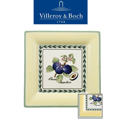 [해외][Villeroy&amp;Boch] 빌레로이앤보흐 French Garden Macon Square Salad Plate (2pcs) (21cm)